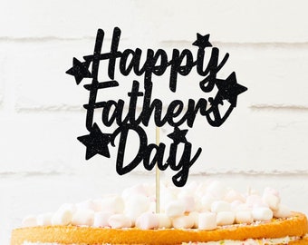 Happy Fathers day Cake Topper, fathers day cake topper, dia del padre cake topper, Name Cake Topper, best dad cake topper, fairy party decor