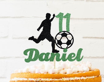 Personalized Happy Birthday Cake Topper, happy birthday cake topper, soccer cake topper, Name Cake Topper, sports cake topper, soccer party