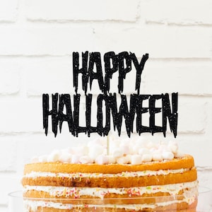 Happy Halloween Cake Topper, Happy Halloween, Halloween birthday Cake Topper, Custom Halloween Cake Topper, The Spooky One Cake Topper