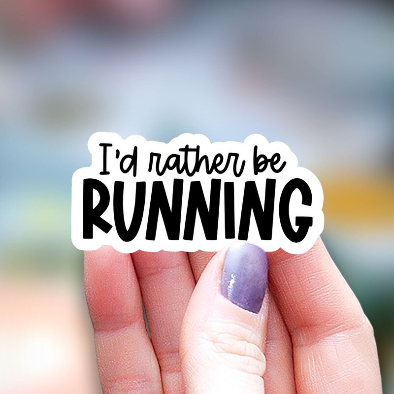 Running Bumper Sticker - Etsy