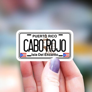 Boricua license plate sticker, boricua slang sticker, Puerto Rico license plate Sticker, Water Bottle Sticker, Laptop Sticker,kindle sticker