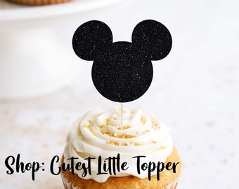 Mouse ears Cupcake Topper, Oh Twodles cake topper, First Birthday party, Second Birthday Decorations, Party Decorations, food pick mouse