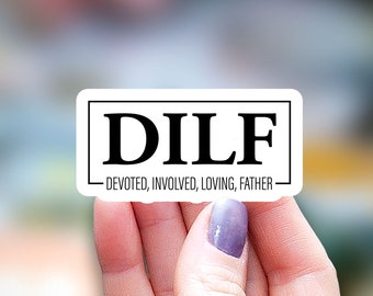Devoted Involded Loving Dad Sticker, kindle sticker, fathers day sticker funny sticker Water Bottle Sticker Decal Laptop Sticker dad sticker