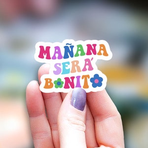 Mañana sera bonito Sticker, kindle sticker, karol G Sticker, bichota sticker planner sticker Water Bottle Sticker,Decal Laptop Sticker