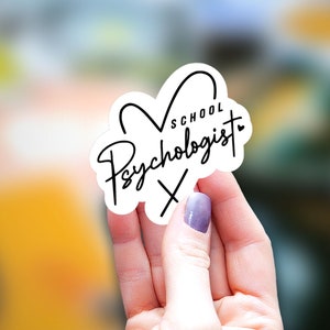 School Psychologist Sticker, kindle sticker, psychologist Sticker, Water Bottle Sticker, Macbook Laptop Sticker planner and journal sticker