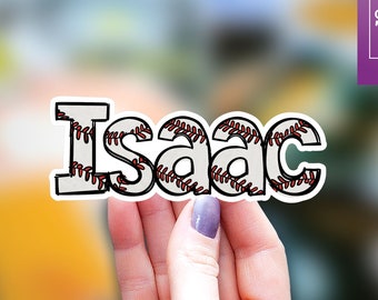 Baseball name Sticker, sports name sticker, name Sticker for kids, Water Bottle Sticker, Decal Laptop Sticker, kindle sticker, kids sticker