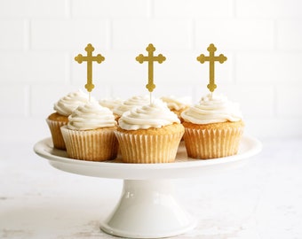12 Décorations Cupcake Toppers calice 40mm baptême communion baptême sainte 12 Décorations Cupcake Toppers calice 40mm baptême communion baptême sainte