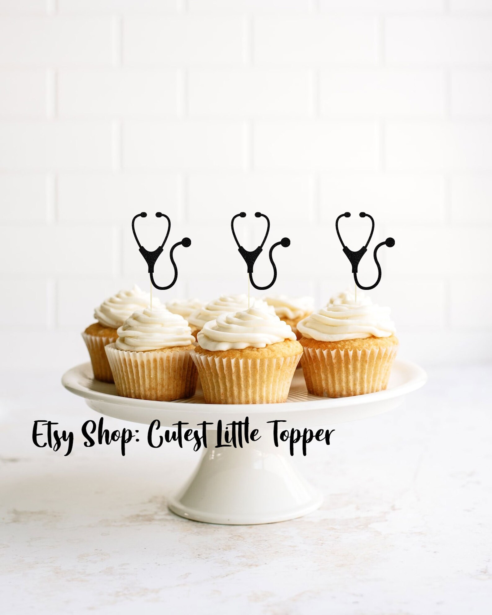 Stethoscope Cupcake Toppers Nurse Cupcake Toppers congrats nurse Cupcake Toppers Nurse Graduation Doctor Graduation congrats doctor