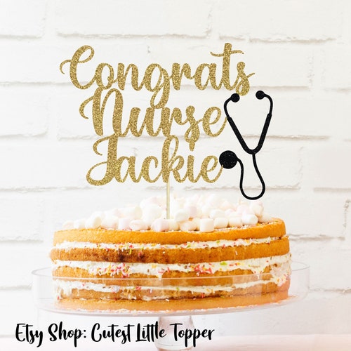 Personalized Nurse Graduation Topper Graduation 2022 Medical Etsy