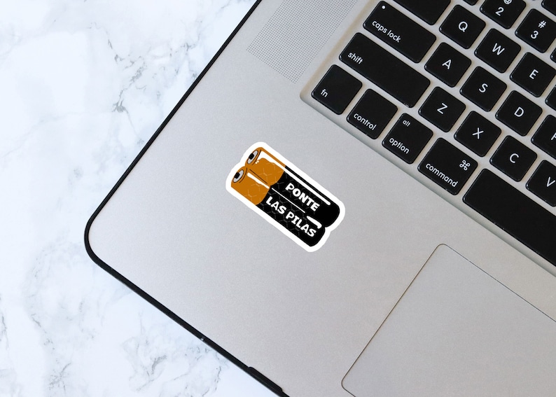 Ponte las Pilas Mexican Sticker, kindle sticker, Ponte las pilas, Mexican Phrases, funny sticker, Water Bottle Sticker, Decal Laptop Sticker image 2
