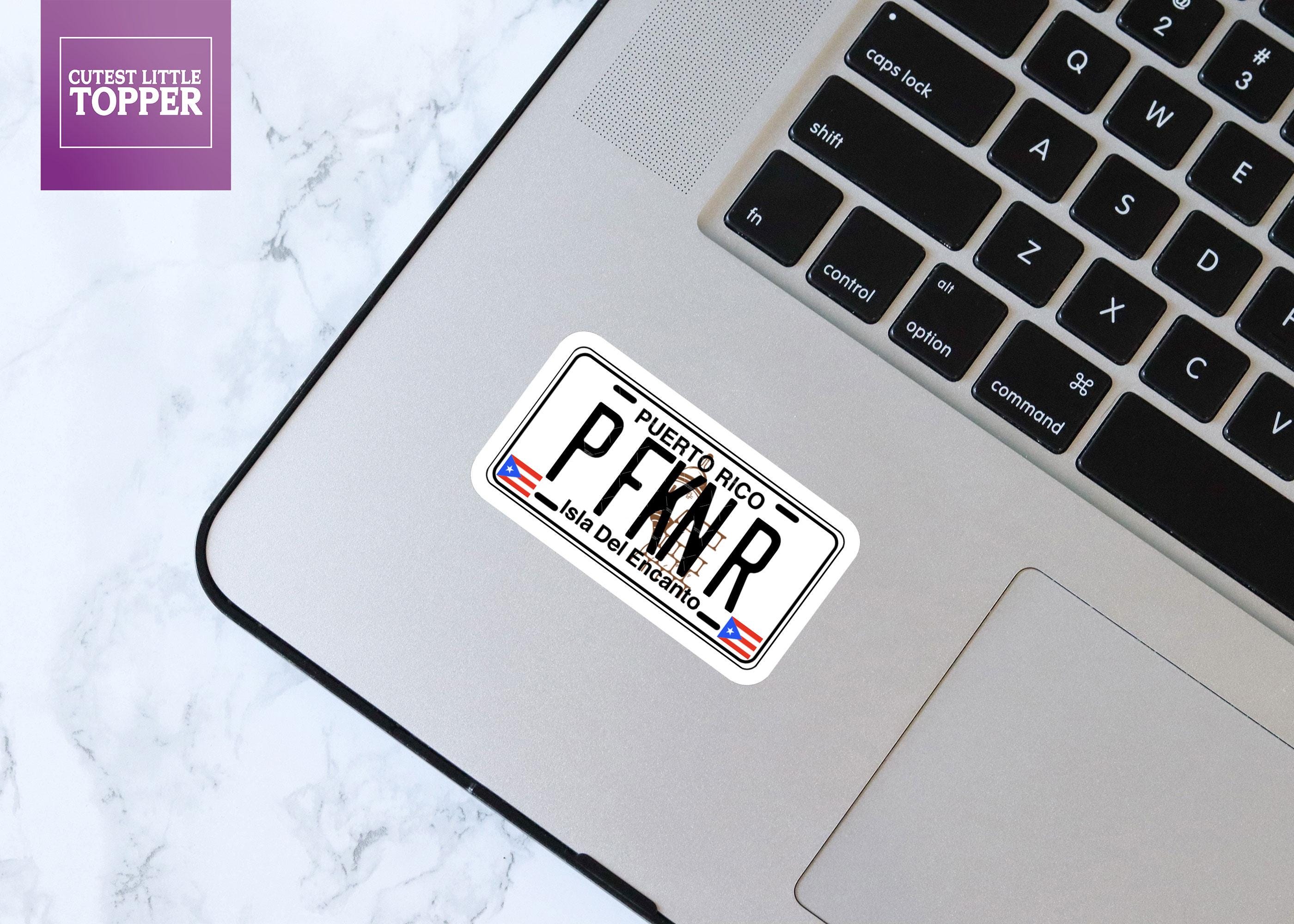 P Fkn R Sticker P FKN R License Plate Sticker, Boricua Slang Sticker, Puerto Rico ...