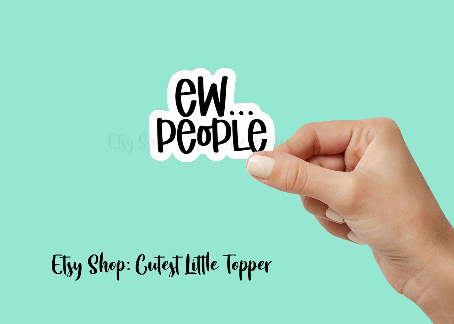 Eww People Sticker, Aesthetic Sticker, Funny Sticker, Introvert Sticker ...