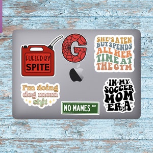 In my soccer mom era Sticker, soccer mama sticker, Water Bottle laptop Sticker Sticker, soccer mom sticker, kindle sticker soccer, journal image 3