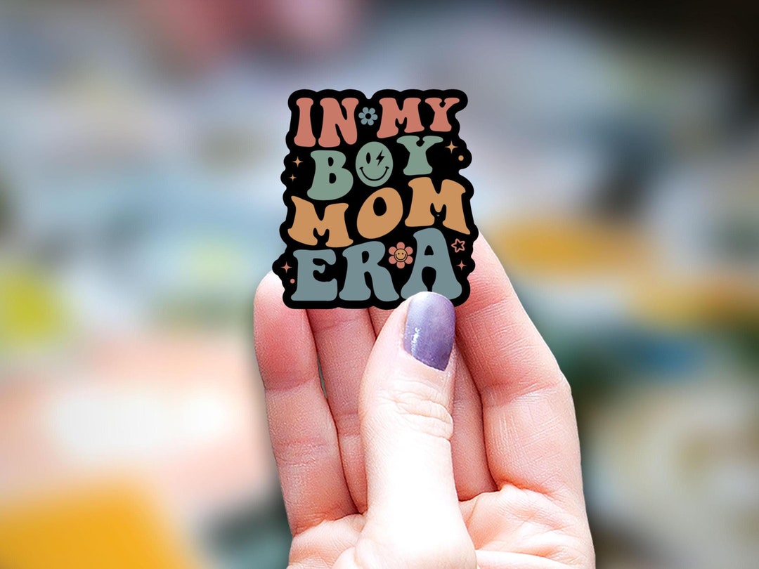 Man Sticker Mom In My Boy Mom Era Sticker, Kindle Sticker, Mom Sticker, Sticker for Mom ...