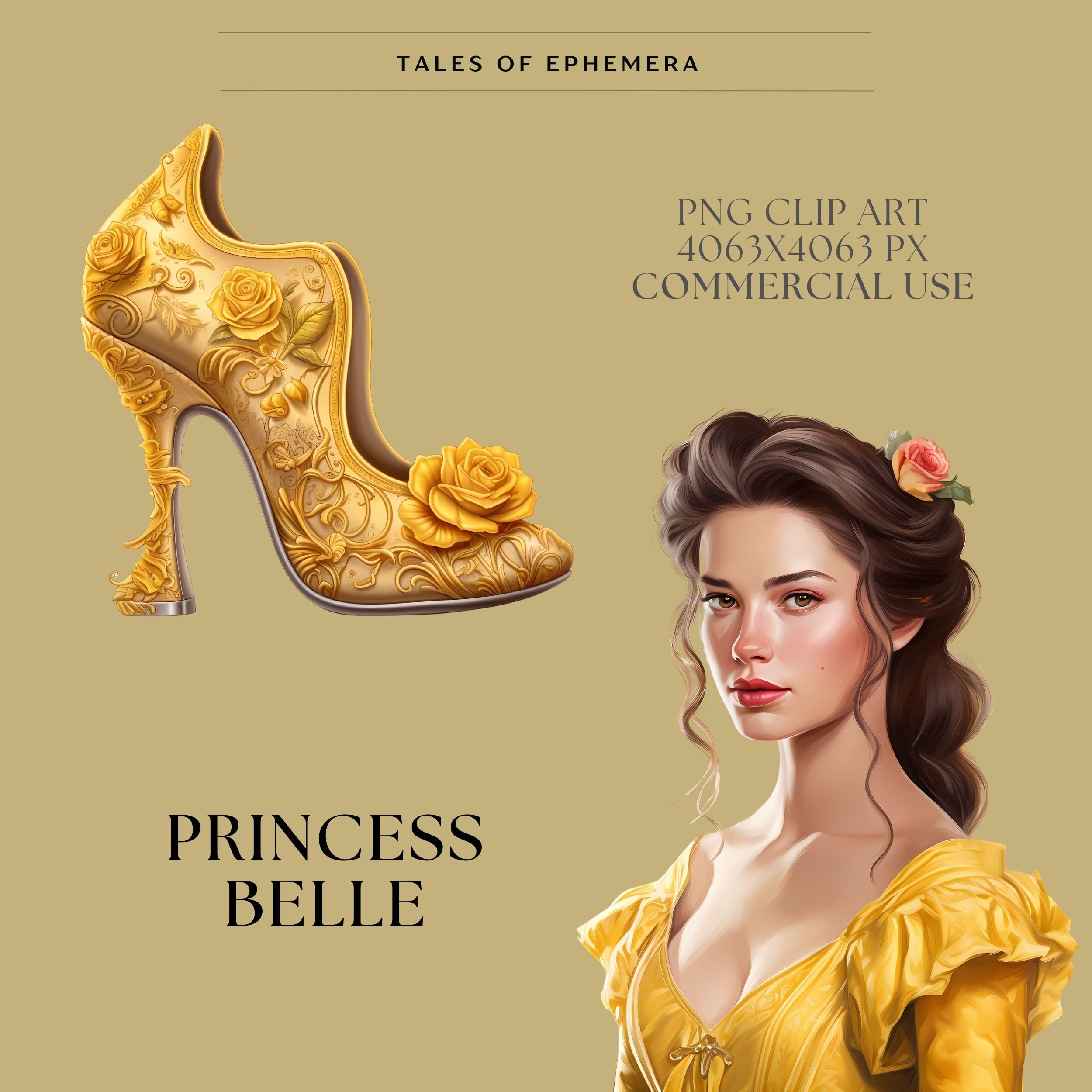 Princess Belle Clipart, Beauty and the Beast - PNG Clipart With Full ...