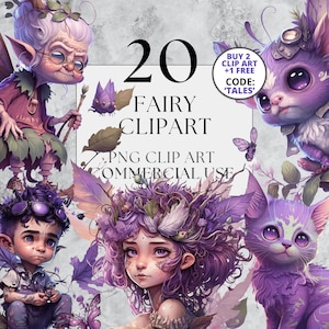 Fairy Clipart Nature Fairy Clipart Purple Fairy Clipart Fairy Design Commercial Use Watercolor Fairy Clipart Purple Clipart Instant Download
