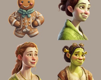 22 Shrek Inspired Characters Clipart Pack PNG Clipart With -  Sweden