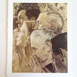 Norman Rockwell Print - Norman Rockwell Poster - Freedom From Want - Classic Rockwell - Norman Rockwell Reprint - Vintage Rockwell Poster