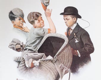 Norman Rockwell "Home Duty 1916" Vintage Print