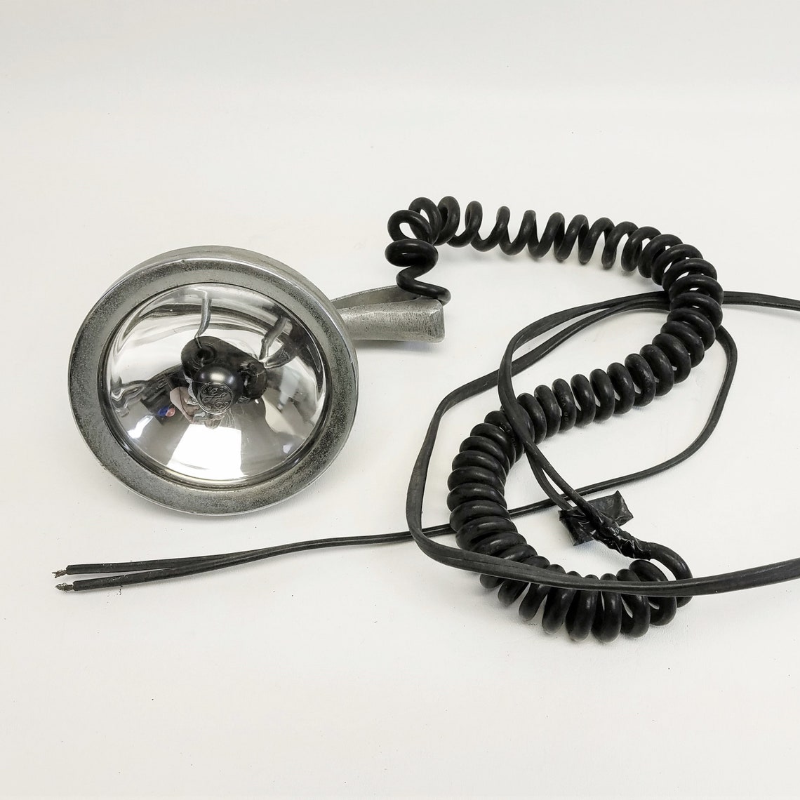 POLICE SPOTLIGHT Vintage 50's Spotlight With Cord and Handle Car