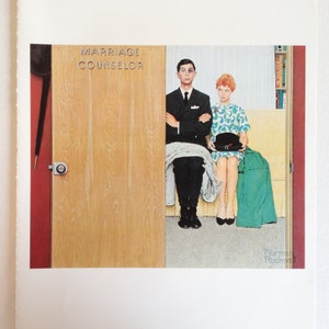 Norman Rockwell - Norman Rockwell Print - Copy of Norman Rockwell Print - Marriage Counselor 1960&#39;s  - Norman Rockwell Poster - Classic
