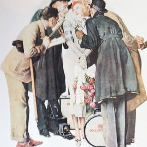 Norman Rockwell Print - Norman Rockwell The Interview 1936 - Norman Rockwell Reprint - Rockwell Poster - Vintage
