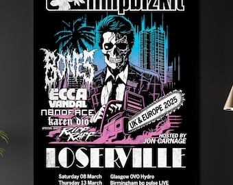 Limp Bizkit REPRODUCTION Gig Poster Matte A2 A3 A4 Art Print. UK