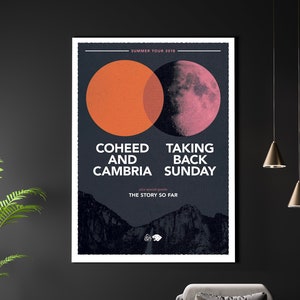 Coheed And Cambria Summer Tour 2018 REPRODUKCJA Plakat koncertowy Matowy A3 A4 Wydruk artystyczny. Metal Rock Hardcore. Plakat koncertowy. Pobierz festiwal