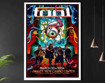 Tool Gig Poster Matte A3 A4 Art Print. San Diego 2014. Vintage