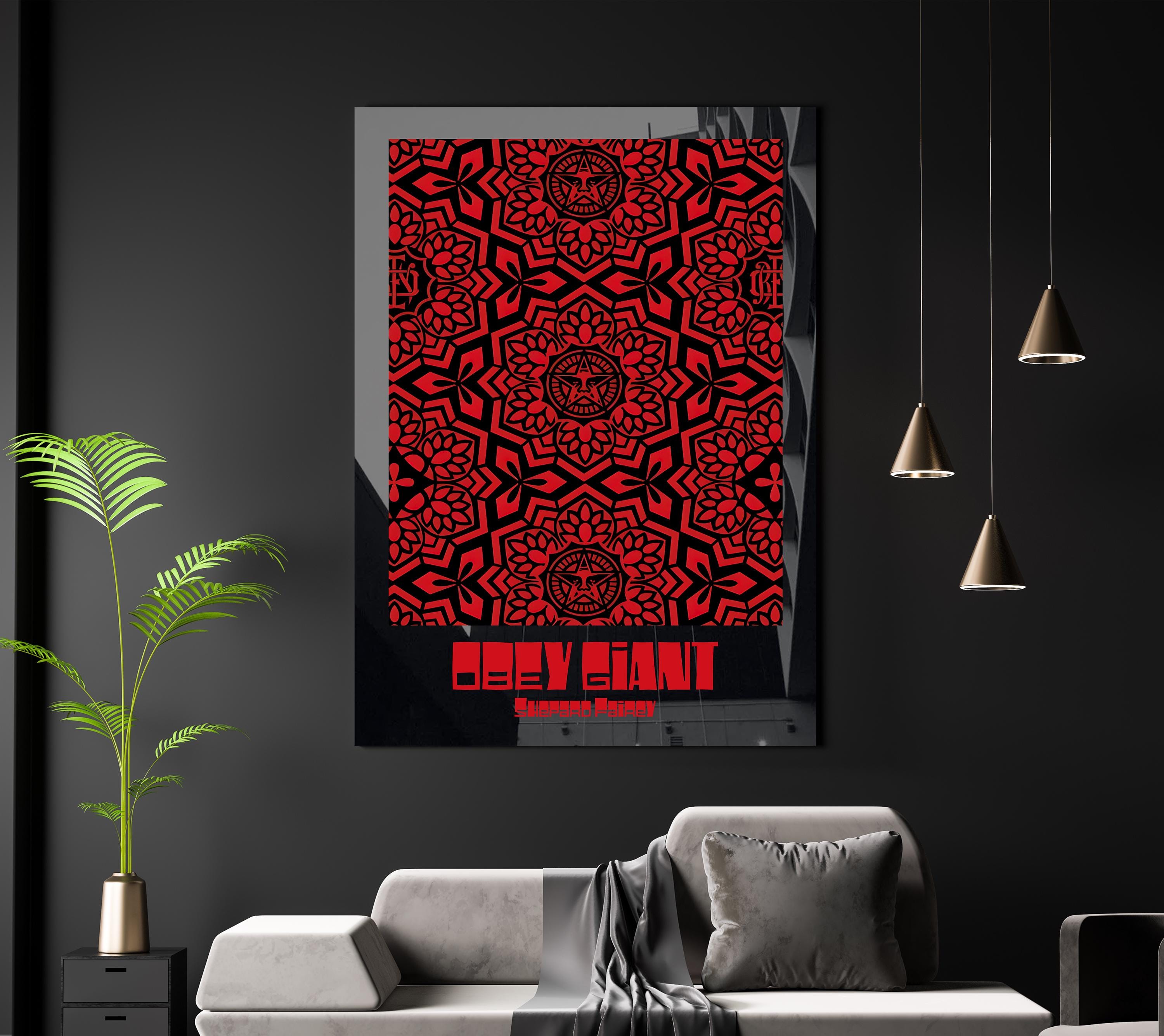 OBEY Pattern A3 A4 Fine Art Print. Classic Shepard Fairey Design