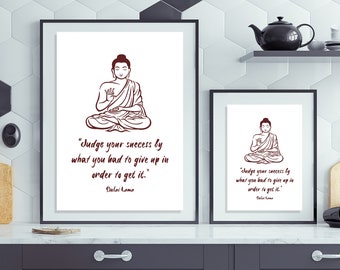 Dalai Lama Inspirational Quote Art Print A3 A4 Buddhist Prayer Saying Religion Spiritual Meditation Home Decor