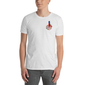 The Most Colourful F**K YOU&quot;  Tee Shirt - Unisex - Middle Finger - Punk - Skate - Foxy Framing - Art