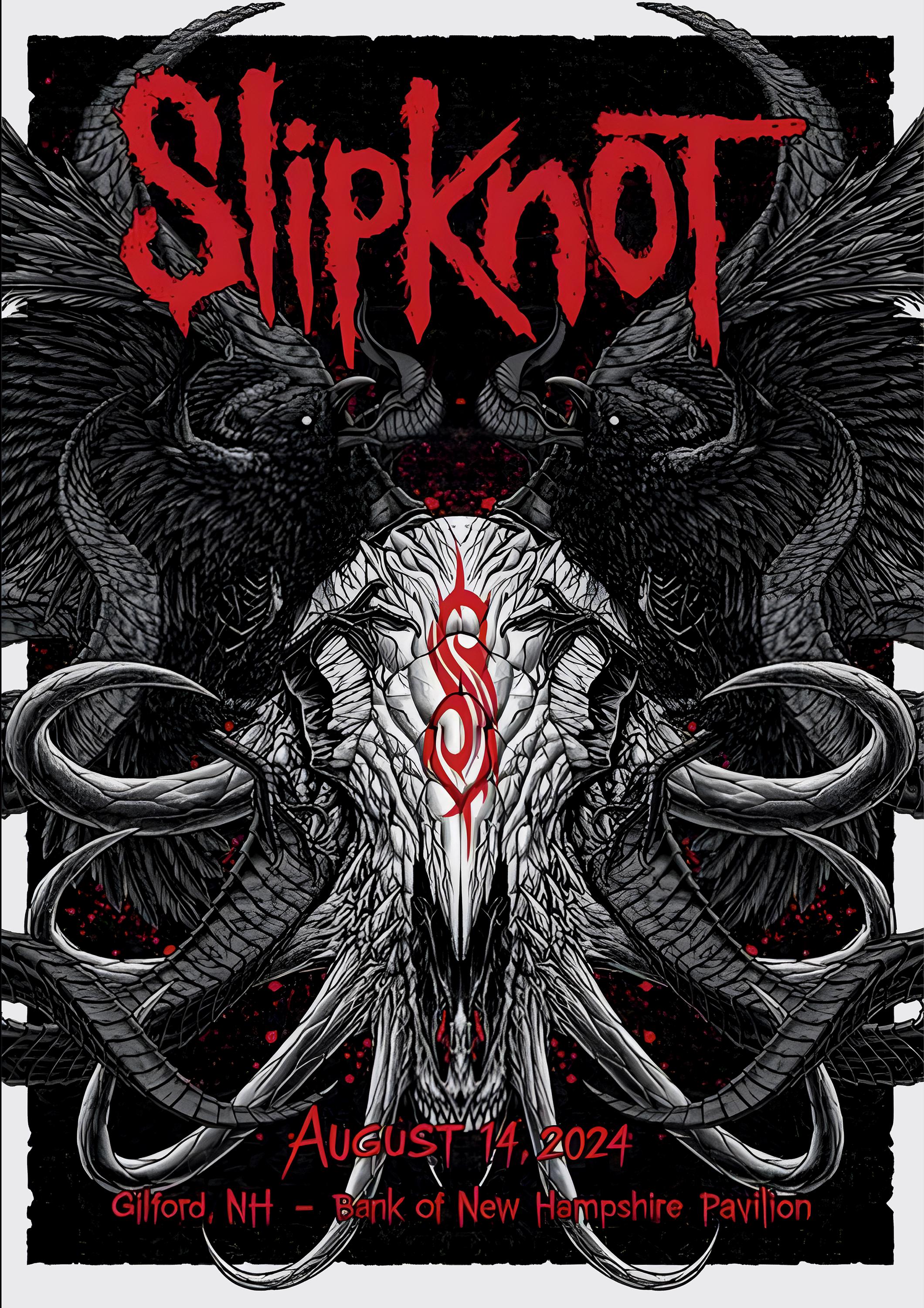 Slipknot REPRODUÇÃO Gig Poster Matte A3 A4 Art Print. Turnê de 25º