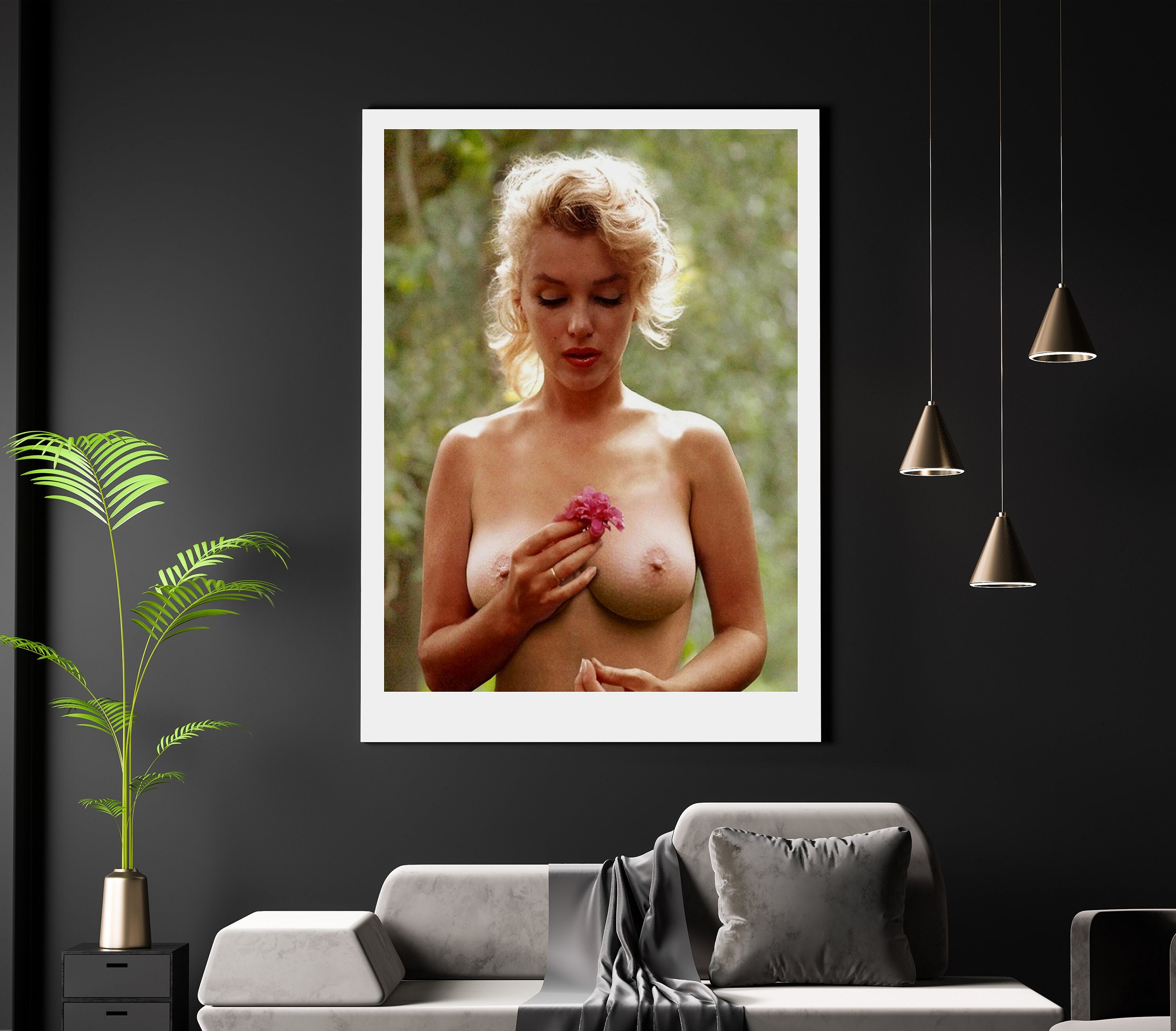 Marilyn Monroe Topless A4 A3 Matte Art Print. Glamour Pin up - Etsy