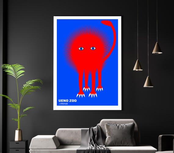 Ueno Zoo Art Print: Kazumasa Nagai Japanese Pop-art Poster - Etsy