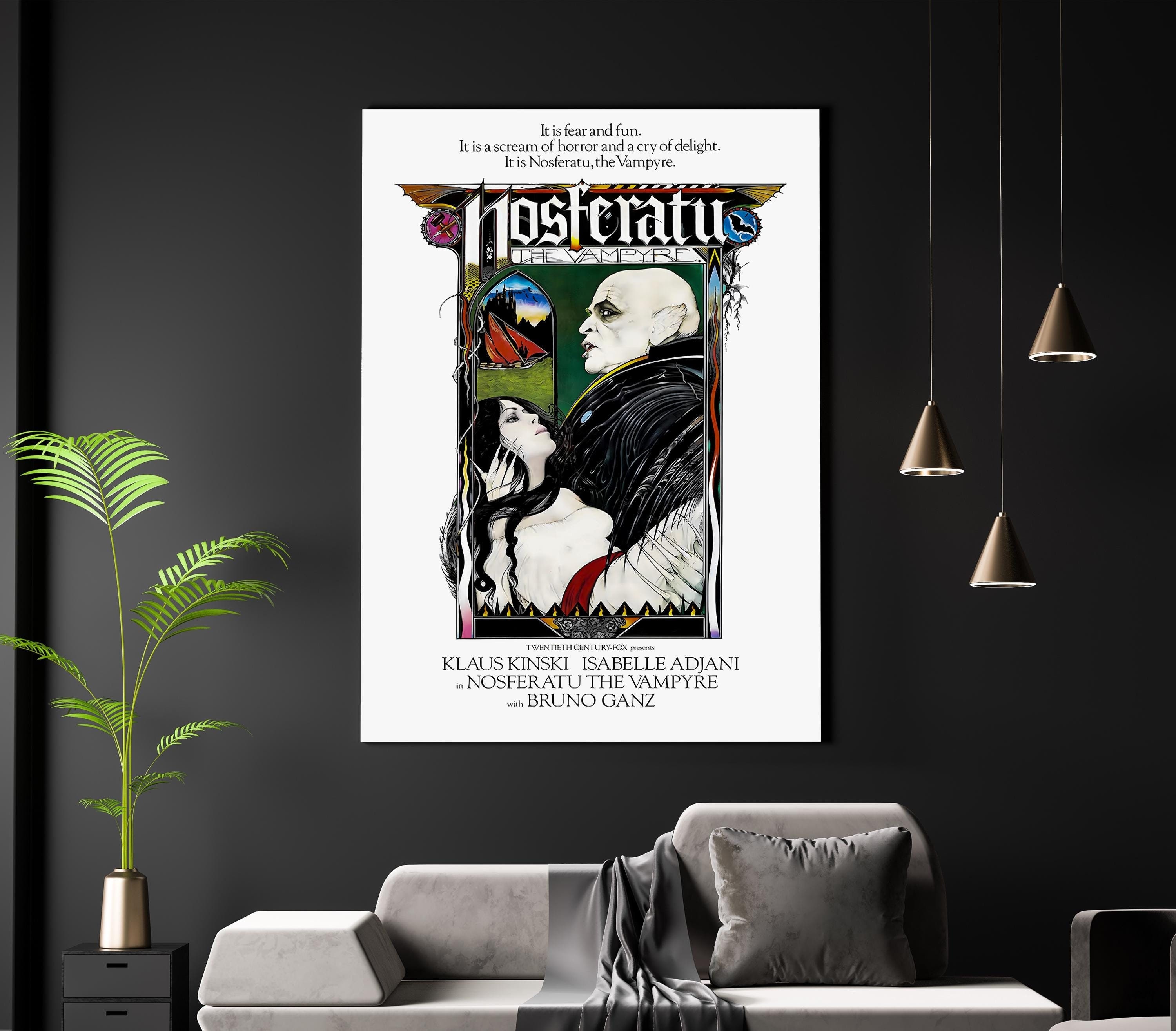Nosferatu Movie Poster A2 A3 A4 Matte Art Print. 18th Century Etching. Vampire. Dracula. Herzog. Classic Gothic Horror Hell Satan