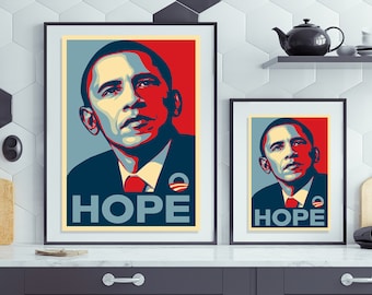 Manifesto della speranza di Obama: stampa artistica dell'iconica campagna di Shepard Fairey