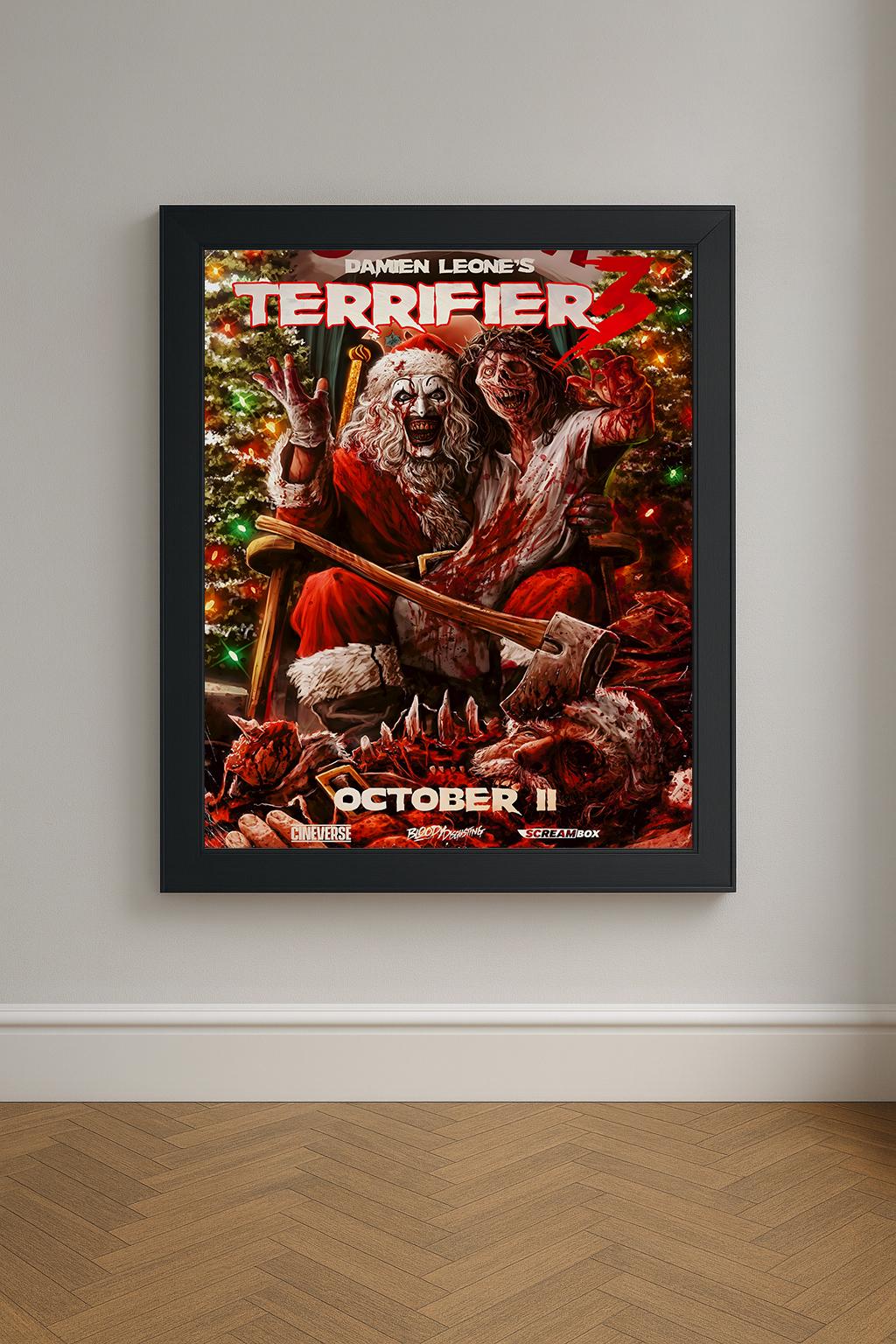 Terrifier 3 Movie Poster A3 A4 Fine Art Print. Classic Modern