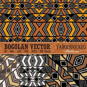 AFRICAN BOGOLAN vector Pattern   AI jpeg svg svgz pdf eps files