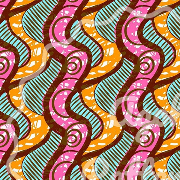 KISANGANI - JPEG Seamless Pattern files - african patterns wax inspiration Ankara scrap scrapbooking instant Download file