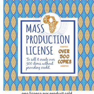 Mass Production License for 501 and more copies sold image 2