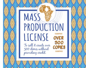 Mass Production License  for 501 and more copies sold