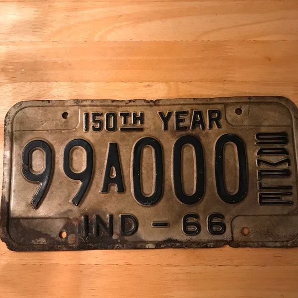 Indiana License Plate Svg Etsy