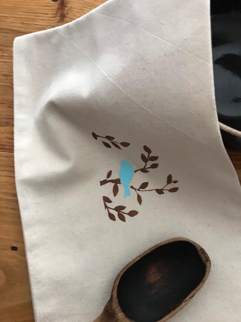 spring is coming Flour sack towel bird towel