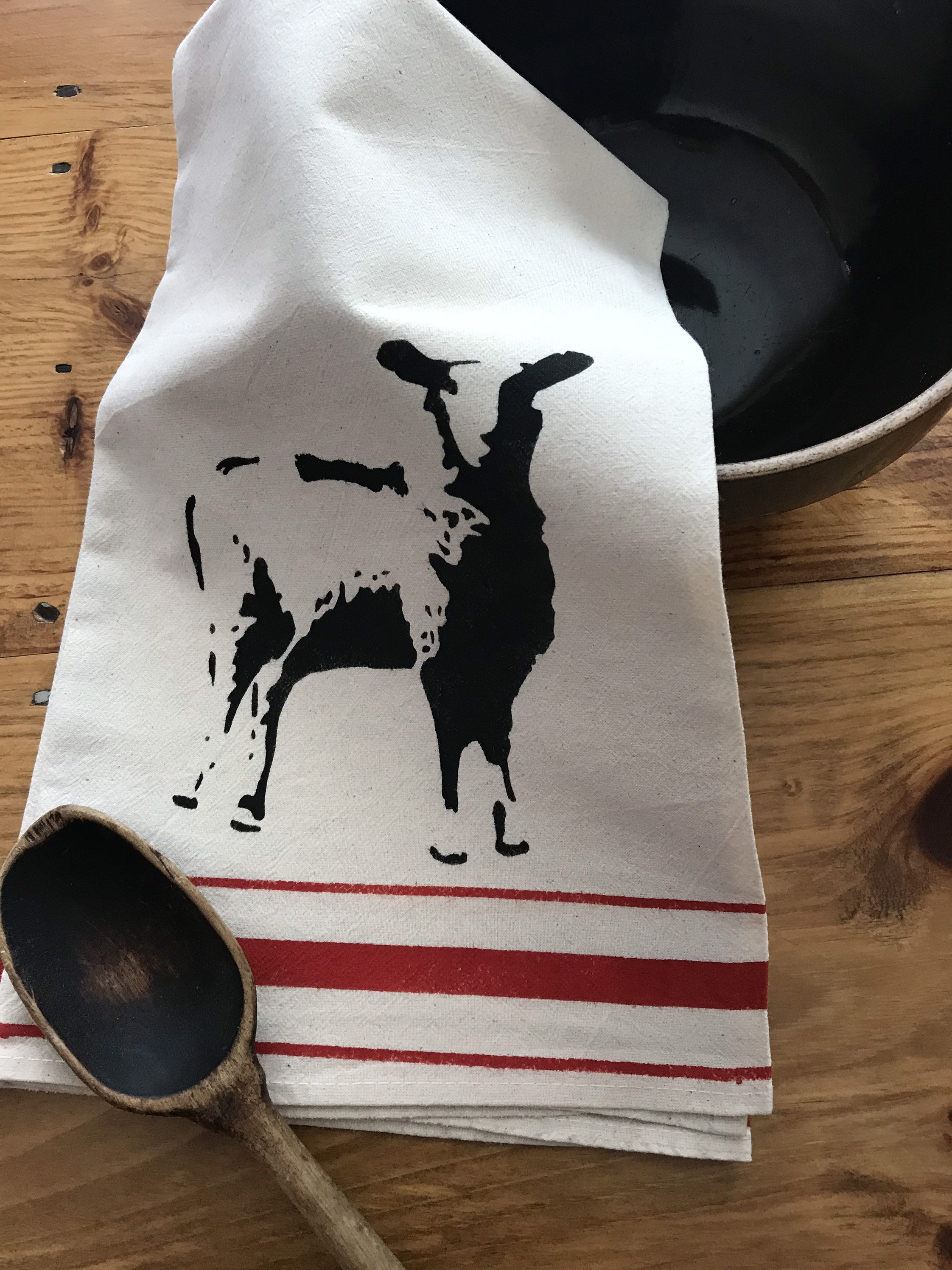 Toalla de oveja toalla de saco de harina toalla de granja | Etsy