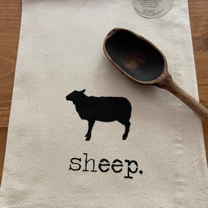 Sheep towel,farmhouse towel