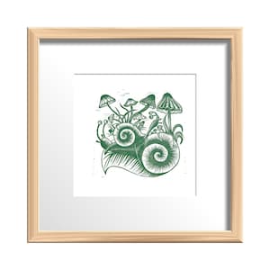 Original Linocut print ‘See you!’