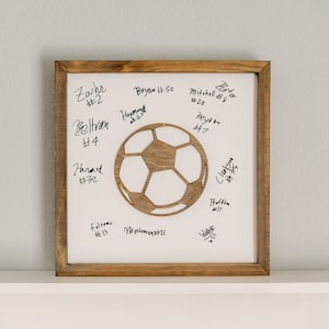 Write-On Soccer Coach Appreciation Gift, Soccer Coach Gift, Sports Sign, Soccer, End of Soccer Season Gift
