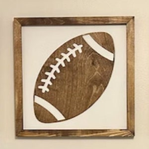 Football Wood Decor, Football Decor for Boys Bedroom, Sports Room for Teenager, Sports Room for Toddler, Football Nursery