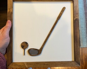 Golf Sign, Golf Ball Sign, Golf Room Decor, Golf Art, Golf Decor for Boys Room, Golf Decor for Nursery, Wall Decor Golf, Boys Room Decor